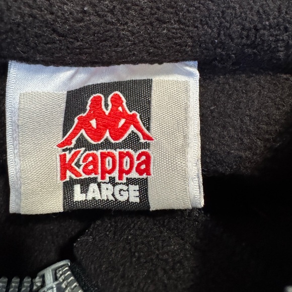 Vintage Kappa Men’s Quarter Zip Sweater Pullover Sz L - Picture 3 of 10